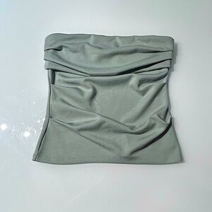 Stylish Sage Green Tube Top
